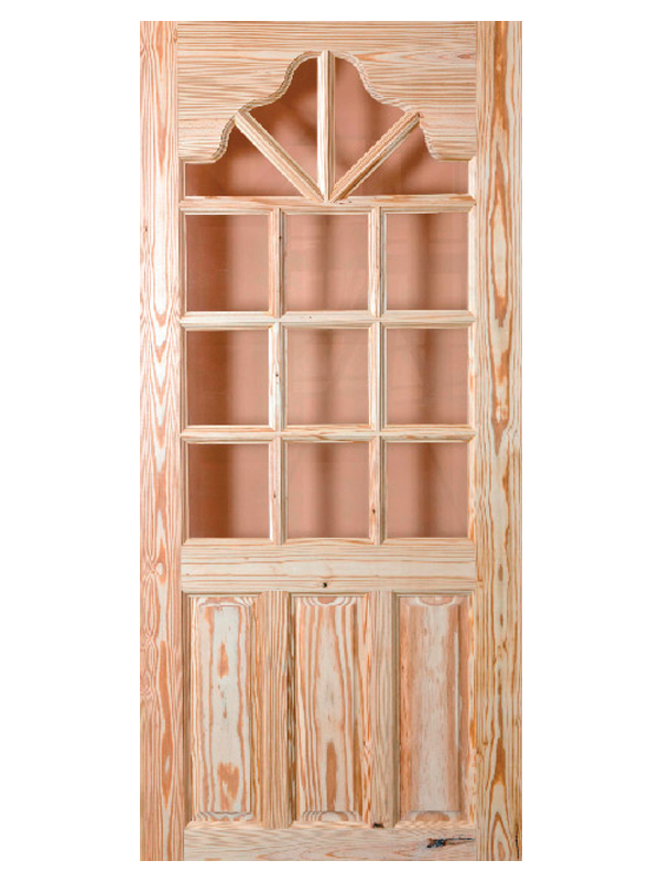 (St. Croix) 6 Panel Doors with French Arch
