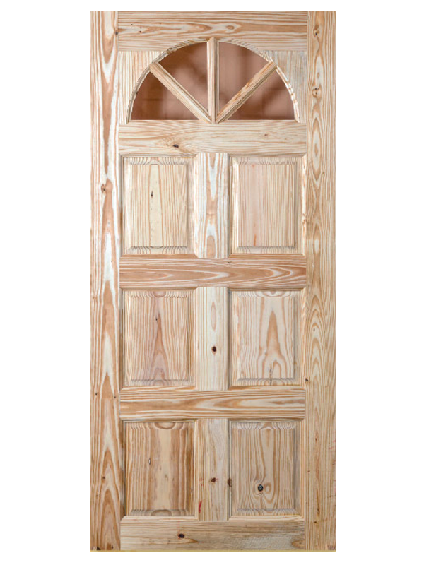 (St. Vincent) 6 Panel Doors with French Arch