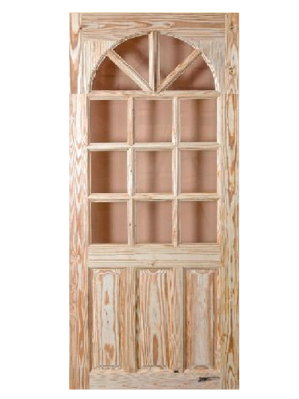 (St. Lucia) 6 Panel Doors with French Arch