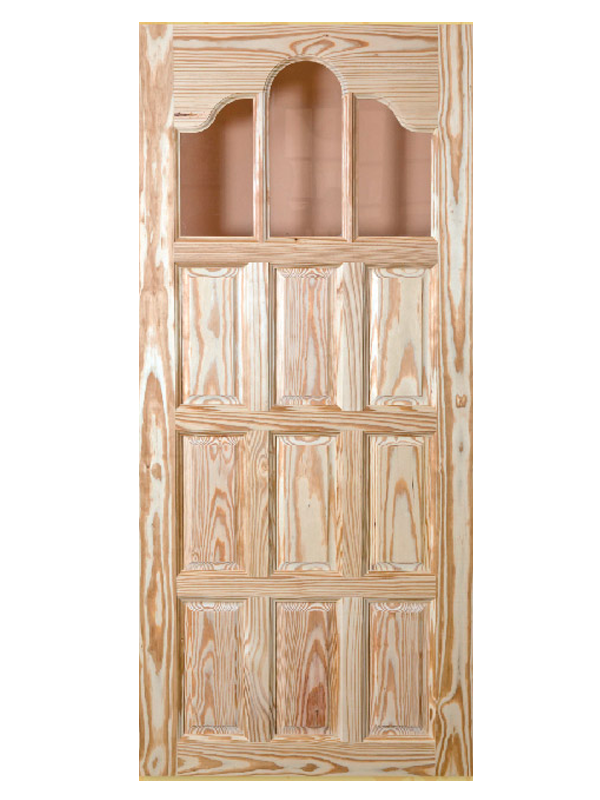 (St. Thomas) 6 Panel Doors with French Arch