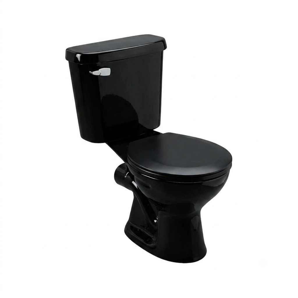 Parma P‑Trap Toilet Black – Skylight P157‑NE