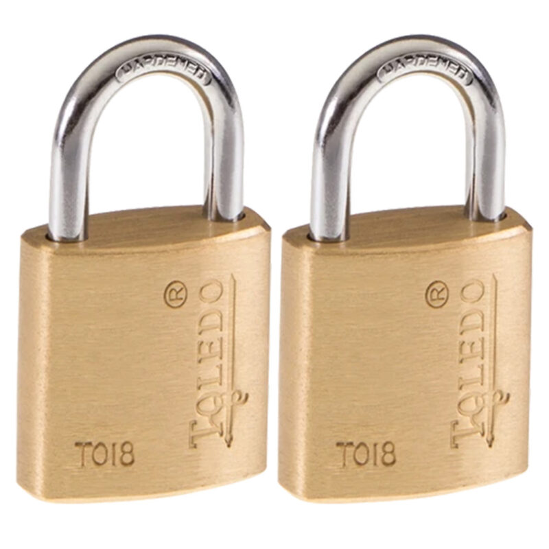 Toledo Solid Brass Padlocks TO18KA2